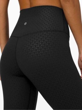 lululemon athletica Black High-Waist Patterned Leggings